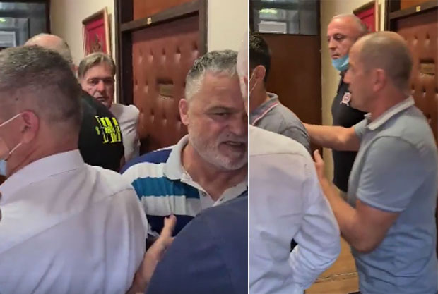 Инциденти у Будви: Туча у општини, представници ДПС ушли у зграду, стигла полиција (ВИДЕО)