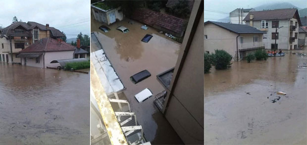 Ванредна ситуација и у Косјерићу: Река потопила 40 кућа, киша падала ЦЕЛУ НОЋ (ФОТ/ВИДЕО)