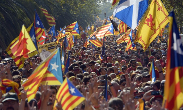 У Барселони протест за ослобађање ухапшених каталонских сепаратиста