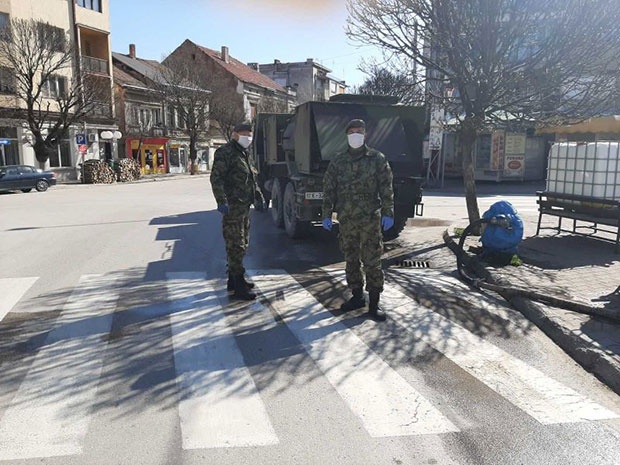Руски војни стручњаци дезинфикују и у Бероград